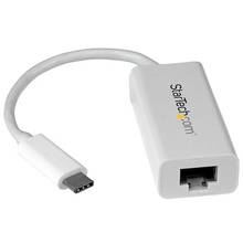 Adaptateur Startech - USB-C (M) vers RJ45 Gigabit Ethernet (F) - Blanc