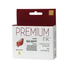 Cartouche compatible Premium Ink Canon CLI-221Y - Jaune - 10.5ml