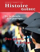 Histoire Québec. Vol. 22 No. 2,  2016