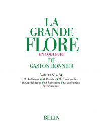 La grande Flore (Volume 9) - Famille 58 à 64