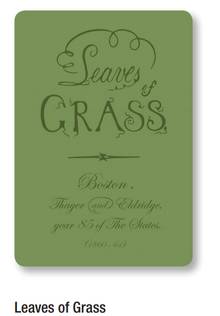 Serie Litterature Ciak journal Leaves of Grass Green ligné   Vert      4.75