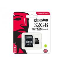 Carte micro SD Kingston Canvas Select Plus - 32Go Classe 10 - 100MB/s - Adaptateur inclus