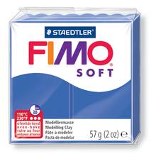 Pâte à modeler Fimo Soft 57g Bleu vif