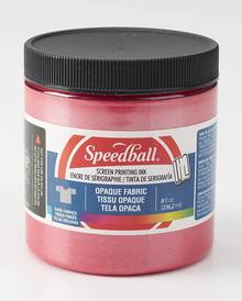 Encre sérigraphie textile Speedball #4801 237ml Framboise opaque