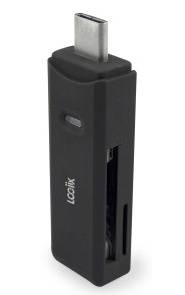 Lecteur de carte SD LOGiiX - USB-C (M) vers SD | Micro SD (F) - Noir