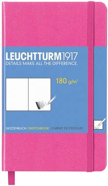 Carnet de croquis rigide rose (A6 - Format poche) Leuchtturm 349378