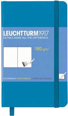 Carnet de croquis rigide azur (A6 - Format poche) Leuchtturm 349381