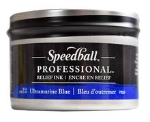 Encre à gravure Speedball (Relief) miscible à l'eau 8fl.oz Bleu outremer 