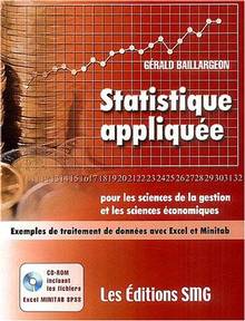Statistique appliquée pour les sciences de la gestion et économiques (avec CD-rom) 3e édition revisée + brochure