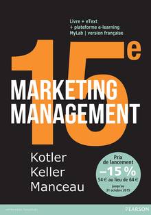 Marketing management + Mylab, 15 e édition