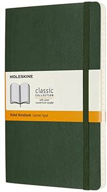 Carnet de notes SOUPLE ligné Moleskine Classic 192p. Large 13x21cm VERT