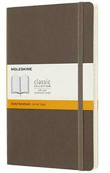 Carnet de notes SOUPLE ligné Moleskine Classic 192p. Large 13x21cm MARRON
