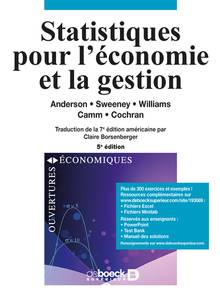 Statistiques pour l'économie et la gestion : 5e édition