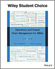 Operations and Supply Chain Management for MBAs : 6th edition