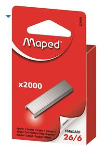 Agrafes standard    MAPED    Standard                boite de 2000                     324604