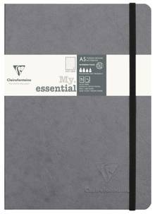 Cahier AGE BAG  dos toilé pointillés ''My Essential'' A5 Gris     793435