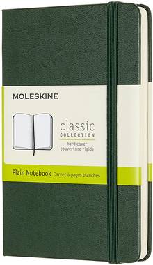 Carnet de notes rigide uni Moleskine Classic 240p. Large 13x21cm vert foncé