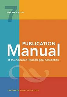 Publication Manual of the American Psychological Association [7E] SPIRALE