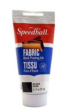 Pain d'encre Speedball pour tissus 75ml Noir #3570