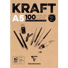 Tablette Kraft vergé 90g A5 5,8 x 8.3