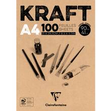 Tablette Kraft vergé 90g A4 8,3 x 11,7