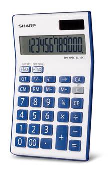 Calculatrice portative Sharp EL124TBBL    (12 chiffres)         BLUE
