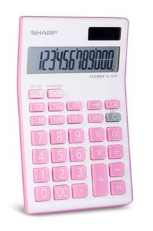 Calculatrice portative Sharp EL124TBPK    (12 chiffres)         ROSE