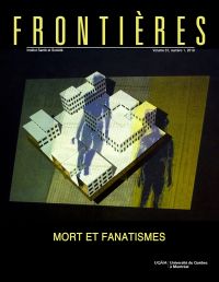 Frontières. Mort et fanatismes (vol. 31, no. 1,  2019)