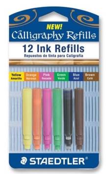 Recharge Plume Calligraphie     cartouches (2 x 6 colours)        899RASBK12