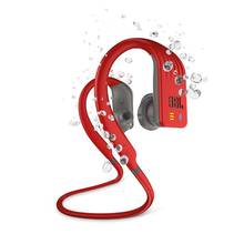 Écouteurs Sport JBL Endurance Dive - Bluetooth - Intra-Auriculaire - 8h d'écoute - IPX7 - Assistant Google et Siri - Lecteur MP3 intégré (1Go) - Rouge