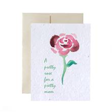 Carte de souhait - Jolie rose - FlowerInk
