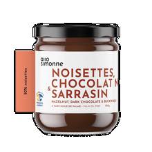 Pâte à tartiner - 220g - Noisettes, chocolat noir et sarrasin - Allo Simonne