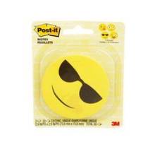 Bloc de feuillets collants Post-it forme de Emoji  (Paquet de 2x30 feuillets)  