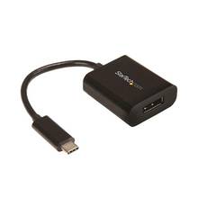 Adaptateur Startech - USB-C (Thunderbolt 3) (M) vers DisplayPort 1.4 (F) - HBR3 - HDR - DSC - 8k 60Hz - Noir