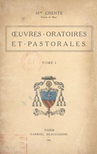 Œuvres oratoires et pastorales (1)