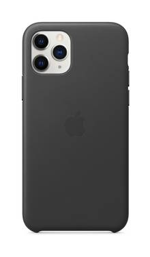 Étui Apple Leather Case - iPhone 11 Pro - Noir