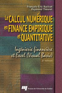 Calcul numérique en finance empirique et quantitative :  Ingénier