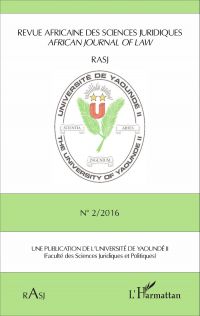 Revue africaine des sciences juridiques n°2 / 2016