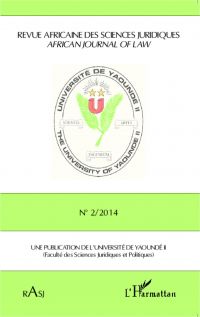 Revue Africaine des Sciences Juridiques n° 2/2014