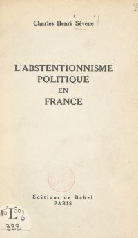 L'abstentionnisme politique en France