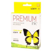 Cartouche compatible Premium Ink Brother LC61 XL - Jaune - 750 pages