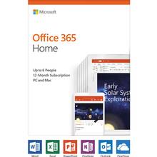Microsoft Office 365 Famille - Abonnement 1 An - 6 Utilisateurs - Compatible (Windows | Mac) 