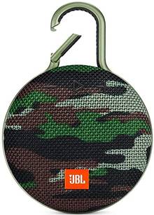 Haut-Parleur Portable JBL Clip3 - Bluetooth + Prise 3.5mm Mini-Jack - 10h d'écoute - IPX7 - Camouflage