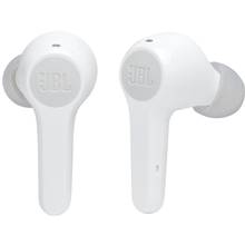 Écouteurs JBL Tune 215TWS - Bluetooth - Intra-Auriculaire - 5h d'écoute + 20h dans le boitier - Son JBL Pure Bass - Blanc