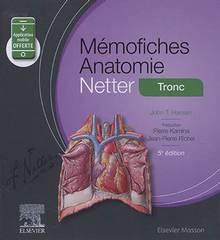 Mémofiches anatomie Netter : Tronc : 5e édition