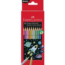 Crayons de couleur Classic métalliques Faber-Castell ensemble 10 couleurs