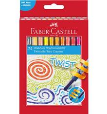 Craies de cire Twistable Faber-Castell boîte de 12 couleurs