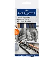 Ensemble d'esquisse au fusain Faber-Castell
