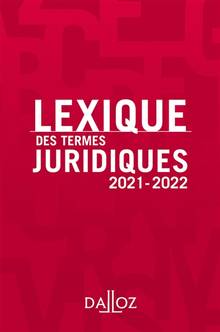 Lexique des termes juridiques : 2020-2021