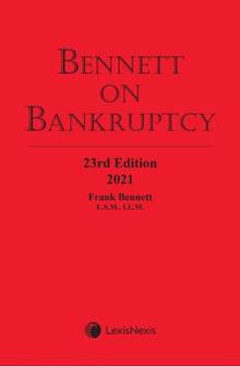 Bennett on Bankruptcy, 23rd Edition, 2021